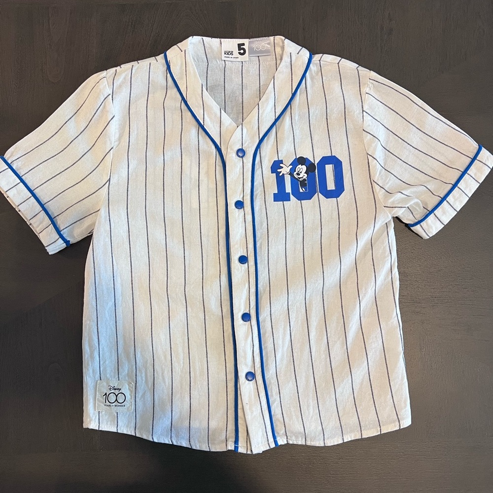 CottonOn Kids Disney 100 Years Baseball Jersey